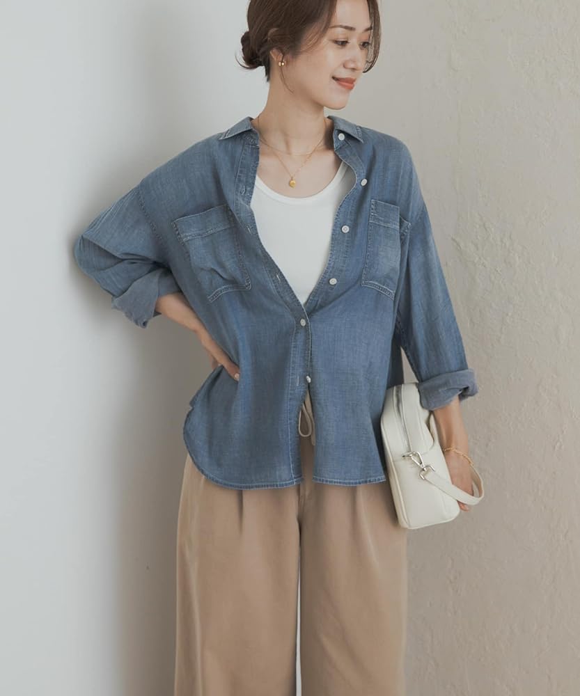 【新品タグ付き】シアーデニムシャツ　アーバンリサーチドアーズ　かぐれ Amazon | [アーバンリサーチ ドアーズ] シャツ ブラウス 『再